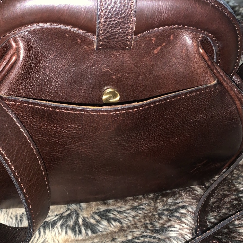 Patricia Nash Leopard Leather & Fur Crossbody Bag - Picture 4 of 7